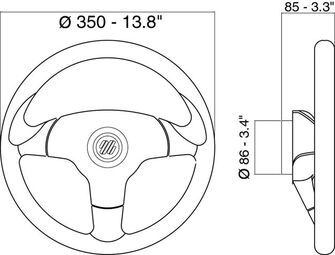 OHJAUSPYÖRÄ V-60 ANTIGUA