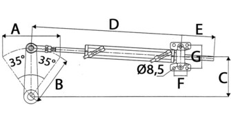 OHJAUSSYLINTERI PERÄSIMELLE 116CM3