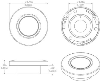ORBIT LED-KOHDEVALO, HARJATTU TERÄS RGBW