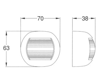ORSA MINORE LED KULKUVALO, MUSTA / VIHREÄ