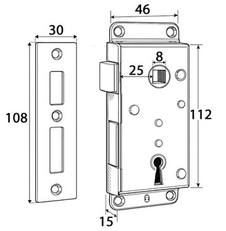 OVEN LUKKO PINTA-ASENNETTAVA, OIKEA ULOS