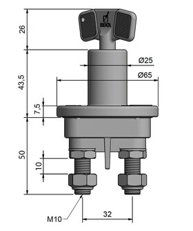 PÄÄVIRTAKATKAISIJA 6-24V