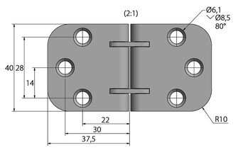PÖYTÄSARANA 40x75MM