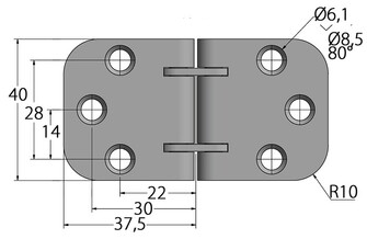 PÖYTÄSARANA 40x75MM
