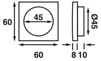 PAINOKATKAISIJA YHDELLÄ PAINIKKEELLA, KROMATTU