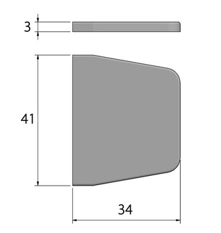 PEITELEVY SARANALLE 441490/441500,  41x34mm