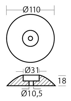 PERÄSINANODI (PARI) 110mm