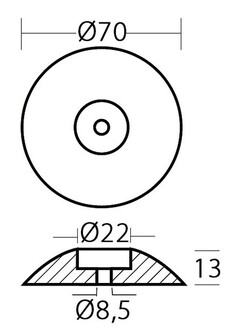PERÄSINANODI (PARI) 70mm