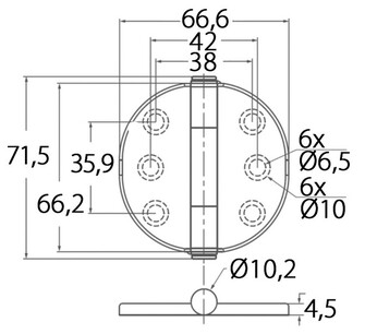 PERHOSSARANA 71,5x66,6MM