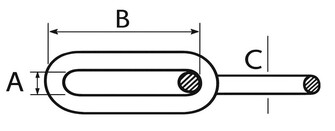 POIJUKETJU PITKÄLENKKINEN 8MM