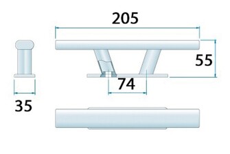 POLLARI AISI316 205 MM