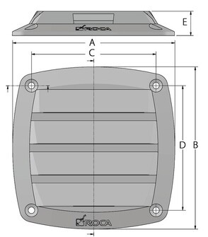 POLYPROPYLEENI-VENTTIILI 125x15MM, VALKOINEN