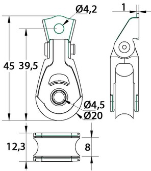 PYLPYRÄ, KÄÄNTYVÄ 20MM DYNAMIC