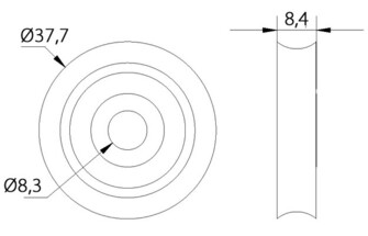 PYLPYRÄN KEHRÄ 38x8MM