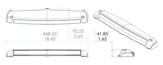 RAZOR LED KANSIVALO, VALKOINEN HAJAVALO