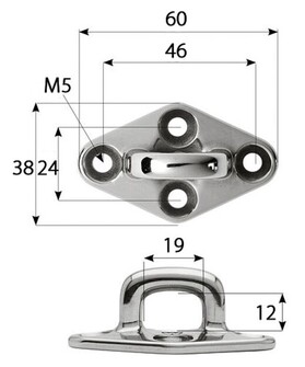 RENGASLEVY NELIÖ 60mm