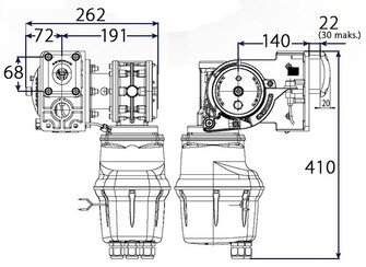 S2000 GEN2 PERÄANKKURIVINTTURI, 1000W, 12V, TYYRPUURI