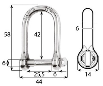 SAKKELI, D-MALLI LEVEÄ 6mm
