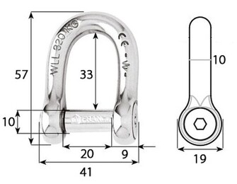 SAKKELI, D-MALLI, LUKITTAVA 10mm