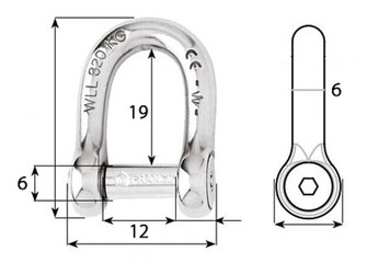 SAKKELI, D-MALLI, LUKITTAVA 6mm