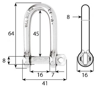 SAKKELI, D-MALLI, PITKÄLENKKINEN 8mm