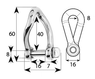 SAKKELI, KIERRETTY 8mm