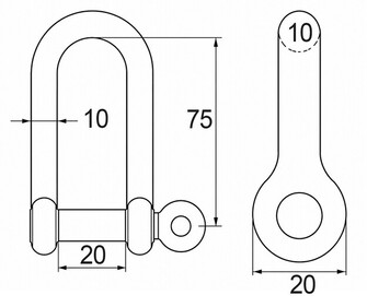 SAKKELI PITKÄ 10MM AISI316