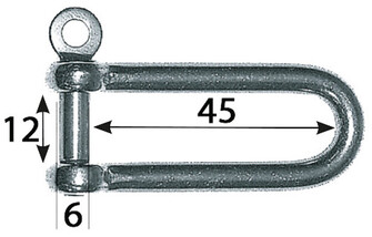 SAKKELI PITKÄ 6MM AISI316