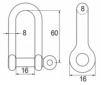 SAKKELI PITKÄ 8MM AISI316