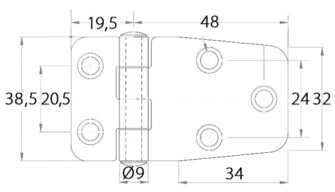 SARANA 38,5x66MM