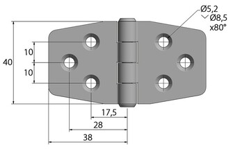 SARANA 40x76mm