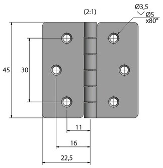 SARANA 45x45MM