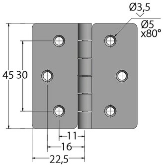 SARANA 45x45MM