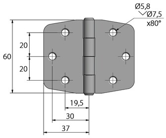 SARANA 60x74MM