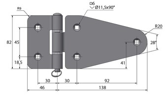 SARANA 82x184MM
