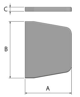 SARANAN PEITELEVY 41X66MM
