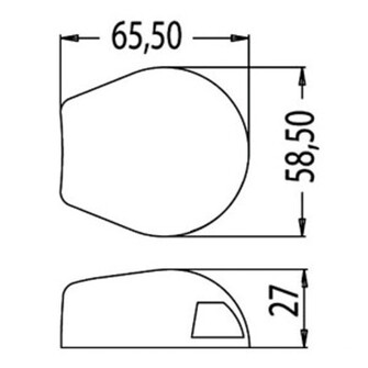 SEA-DOG LED KULKUVALO 112.5° VASEN 12M PUNAINEN