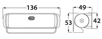 SEA HAWK LED KANSIVALO, MUSTA, HAJAVALO