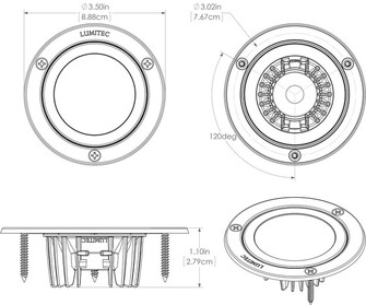SHADOW UPOTETTAVA LED-KOHDEVALO, VALKOINEN, RGBW