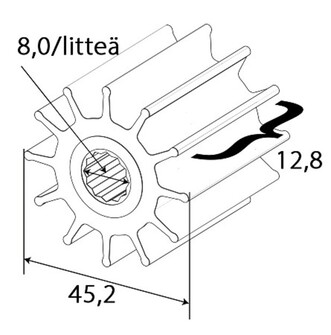 SIIPIPYÖRÄ F3-PUMPPUUN
