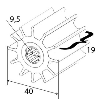 SIIPIPYÖRÄ F35-PUMPPUUN/4528-0001