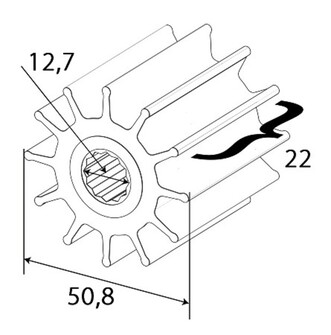 SIIPIPYÖRÄ F4-PUMPPUUN/09-1026B-1