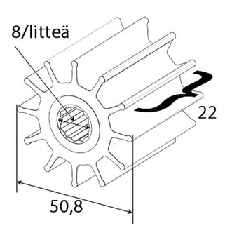 SIIPIPYÖRÄ F4-PUMPPUUN, LITTEÄ