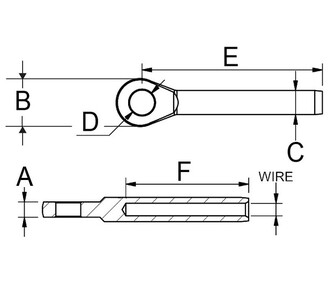 SILMUKKAPÄÄTE 1/8’’ VAIJERILLE