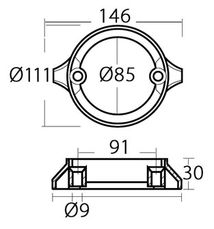 SINKKIANODI VOLVO PENTA DUOPROP 290