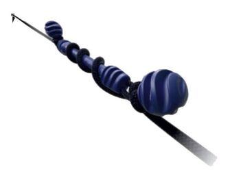 SNUBBER TWIST KIINNITYSJOUSTIN, SININEN