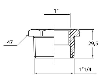 SOVITUSKAPPALE 1 1/4x1