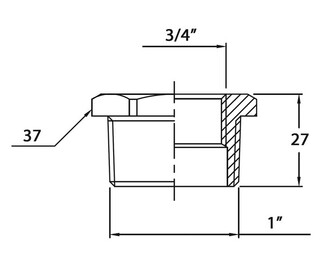 SOVITUSKAPPALE 1x3/4