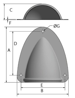 SUOJAKUPU RST 93x83x25mm