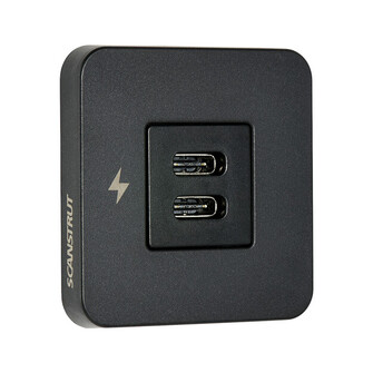 TILE USB-C / USB-C LATURI 12/24V, MUSTA